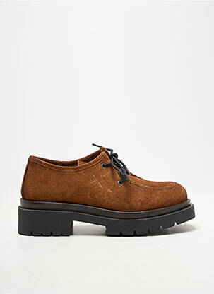 Derbies nubuck talon de 4 à 6cm marron ALISA BIANCHINI femme