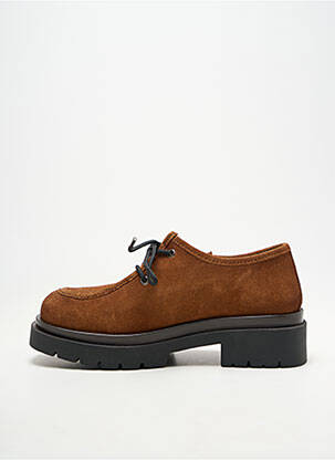 Derbies nubuck talon de 4 à 6cm marron ALISA BIANCHINI femme