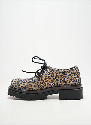 Derbies matière lisse talon de 4 à 6cm beige ALISA BIANCHINI femme