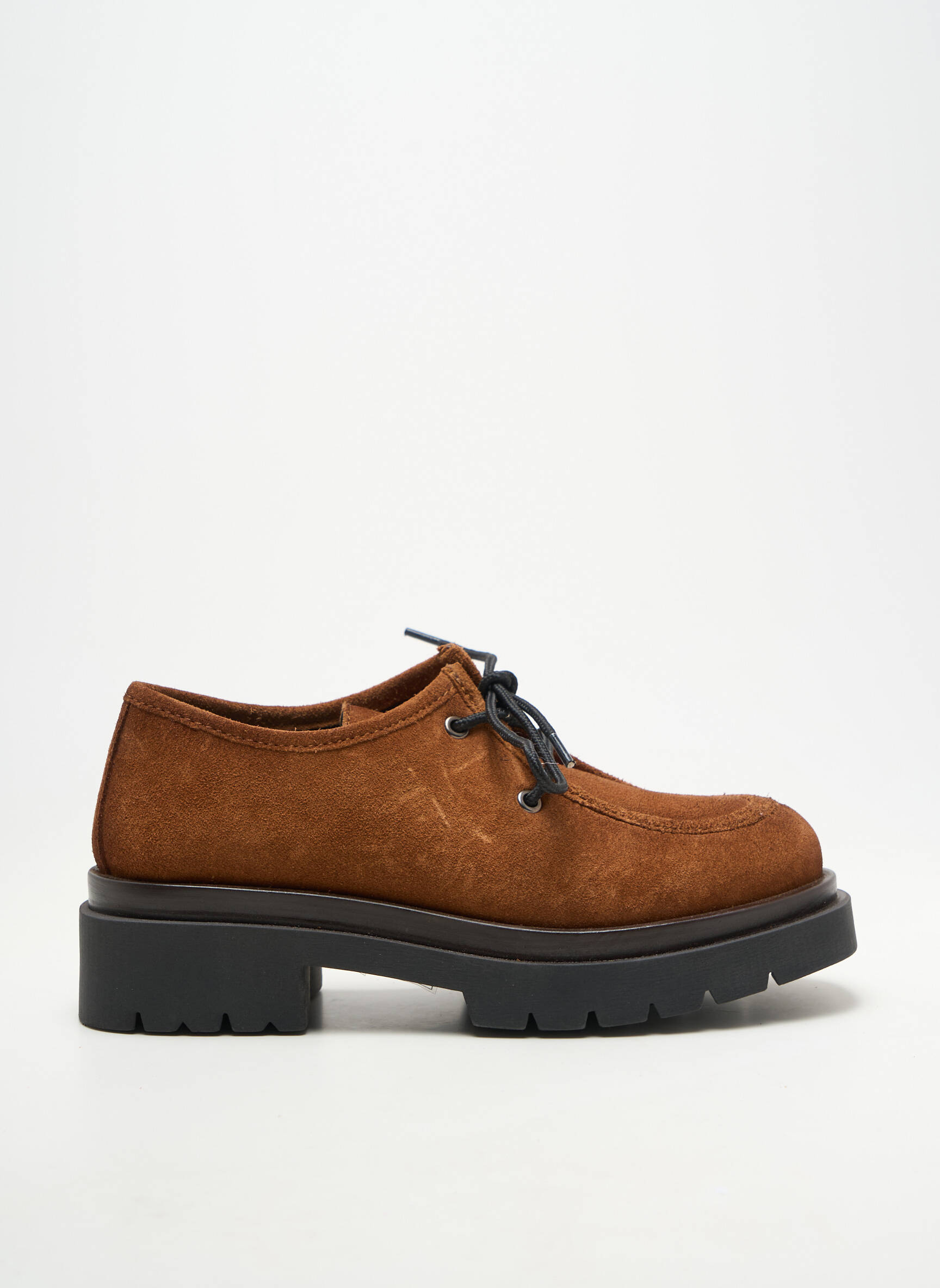 Derbies nubuck talon de 4 à 6cm marron ALISA BIANCHINI femme