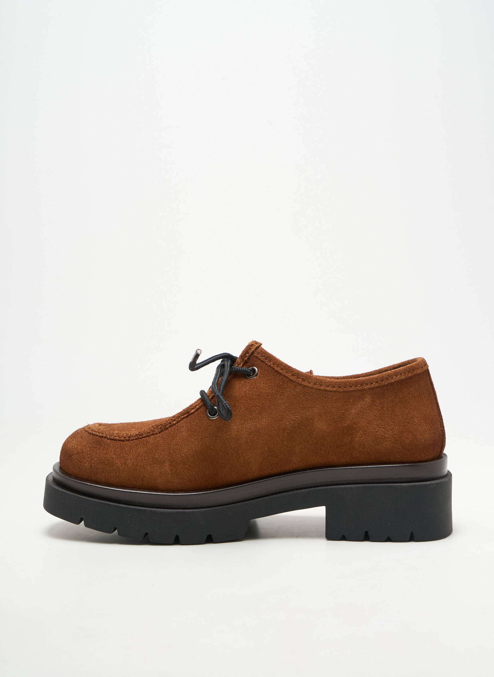 Derbies nubuck talon de 4 à 6cm marron ALISA BIANCHINI femme