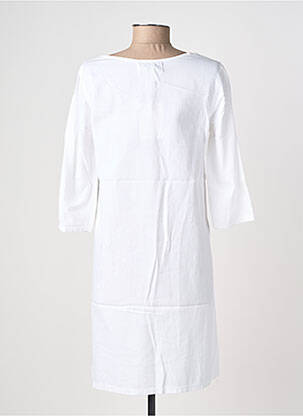 Robe courte manches 3/4 manches 3/4 blanc COUTURIST femme