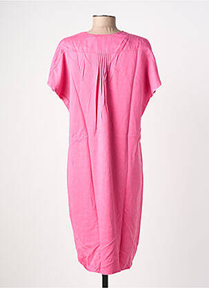 Robe mi-longue manches courtes manches courtes rose COUTURIST femme
