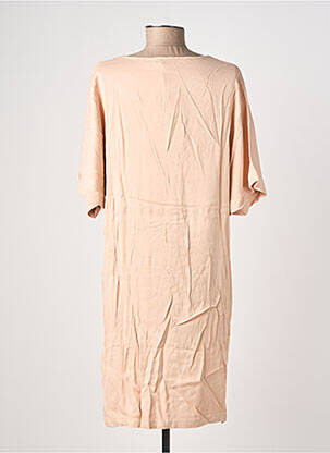 Robe mi-longue manches courtes manches courtes rose COUTURIST femme