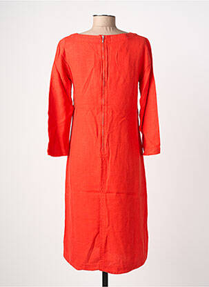 Robe mi-longue manches 3/4 manches 3/4 rouge COUTURIST femme