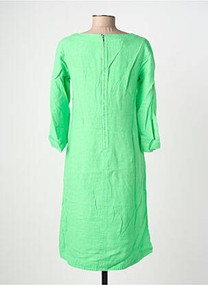 Robe mi-longue manches 3/4 manches 3/4 vert COUTURIST femme