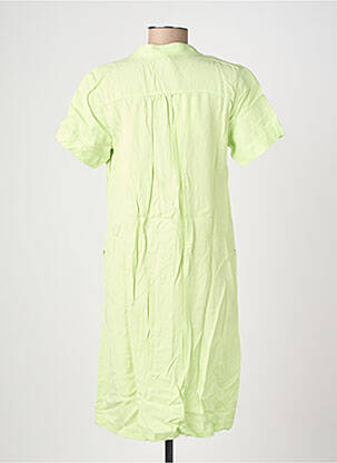 Robe mi-longue manches courtes manches courtes vert COUTURIST femme