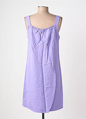 Robe courte coupe cintrée fines bretelles violet COUTURIST femme