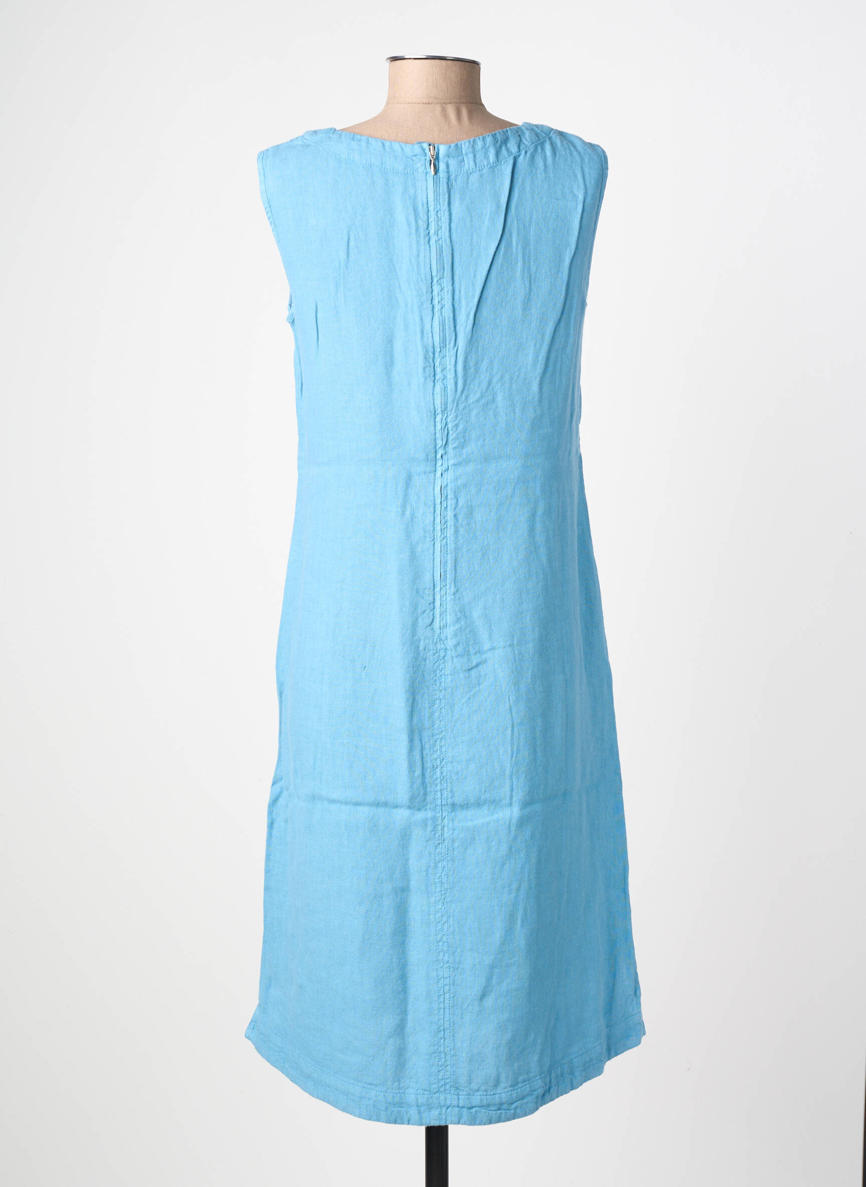 Robe mi-longue sans manche sans manche bleu COUTURIST femme