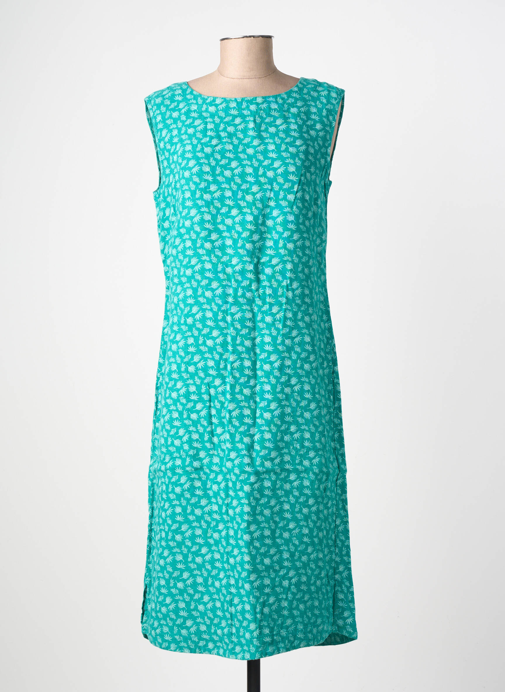Robe mi-longue sans manche sans manche vert COUTURIST femme
