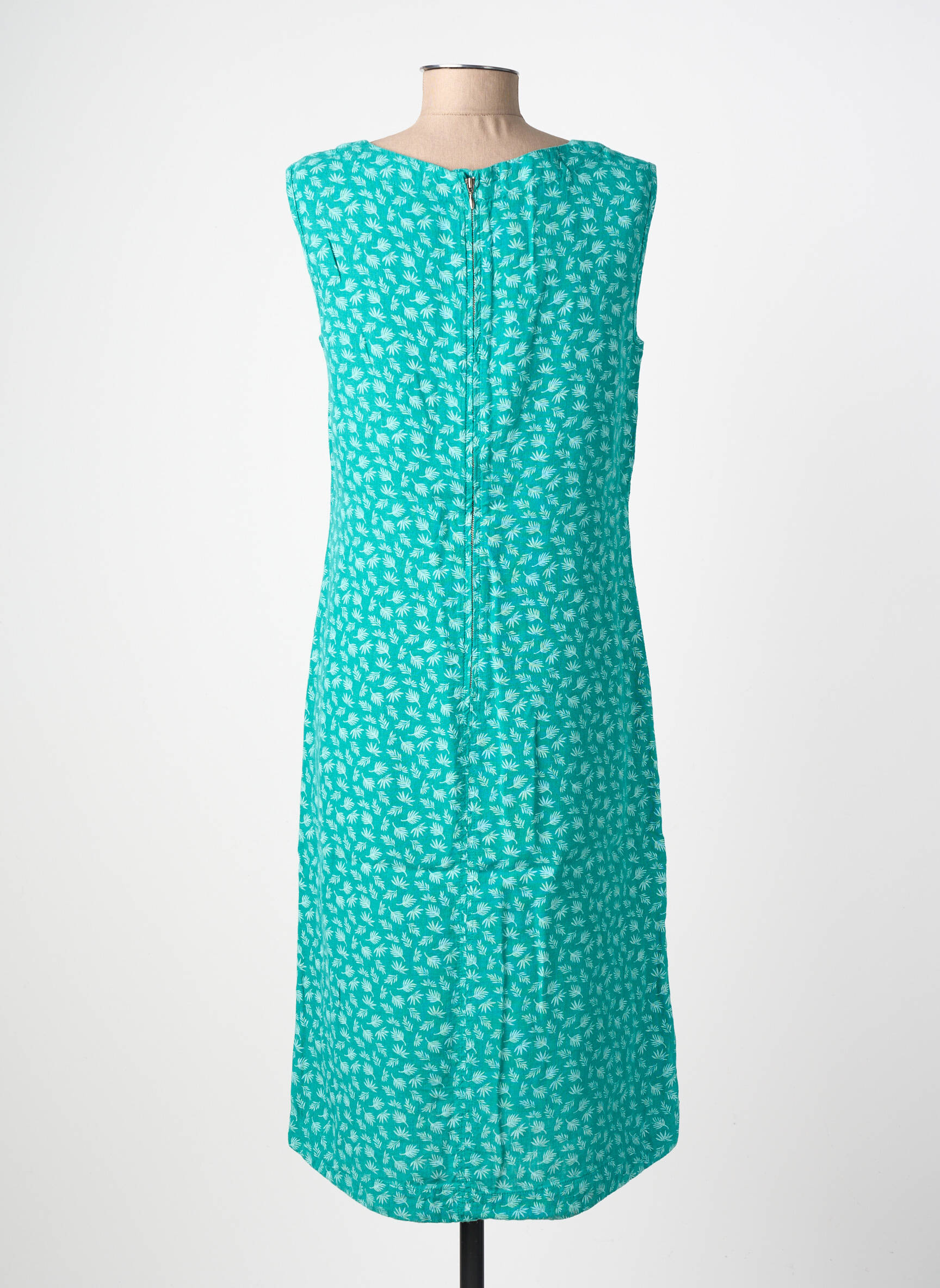 Robe mi-longue sans manche sans manche vert COUTURIST femme