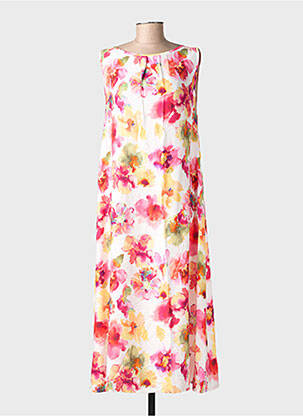 Robe longue imprimé fleurs sans manche rose COUTURIST femme