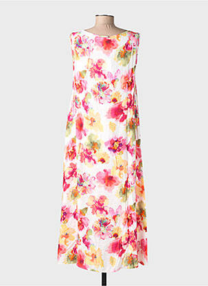 Robe longue imprimé fleurs sans manche rose COUTURIST femme