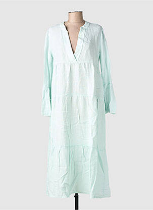 Robe longue manches longues manches longues bleu COUTURIST femme