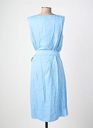 Robe mi-longue sans manche sans manche bleu COUTURIST femme