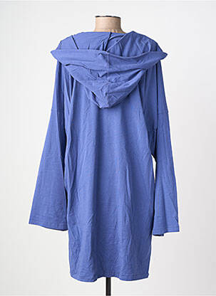 Robe pull coupe droite manches longues bleu COUTURIST femme
