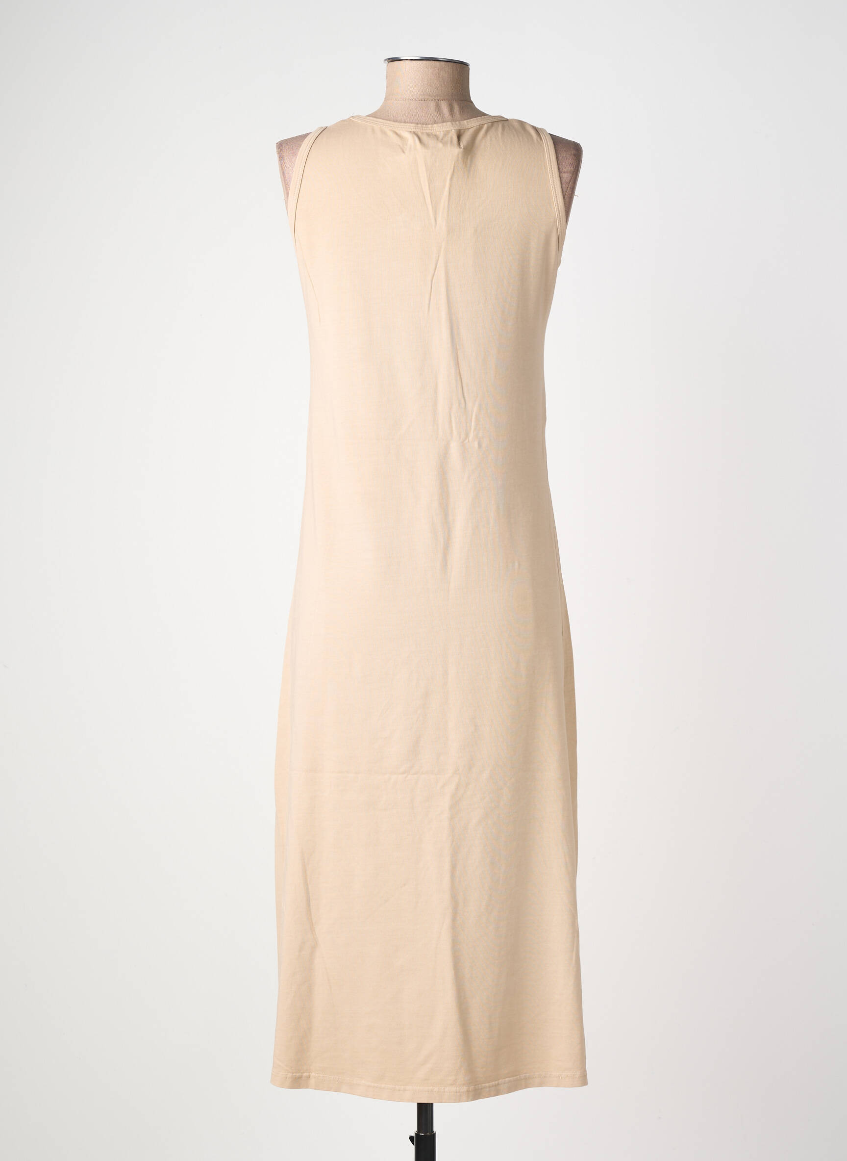Robe longue sans manche sans manche beige COUTURIST femme
