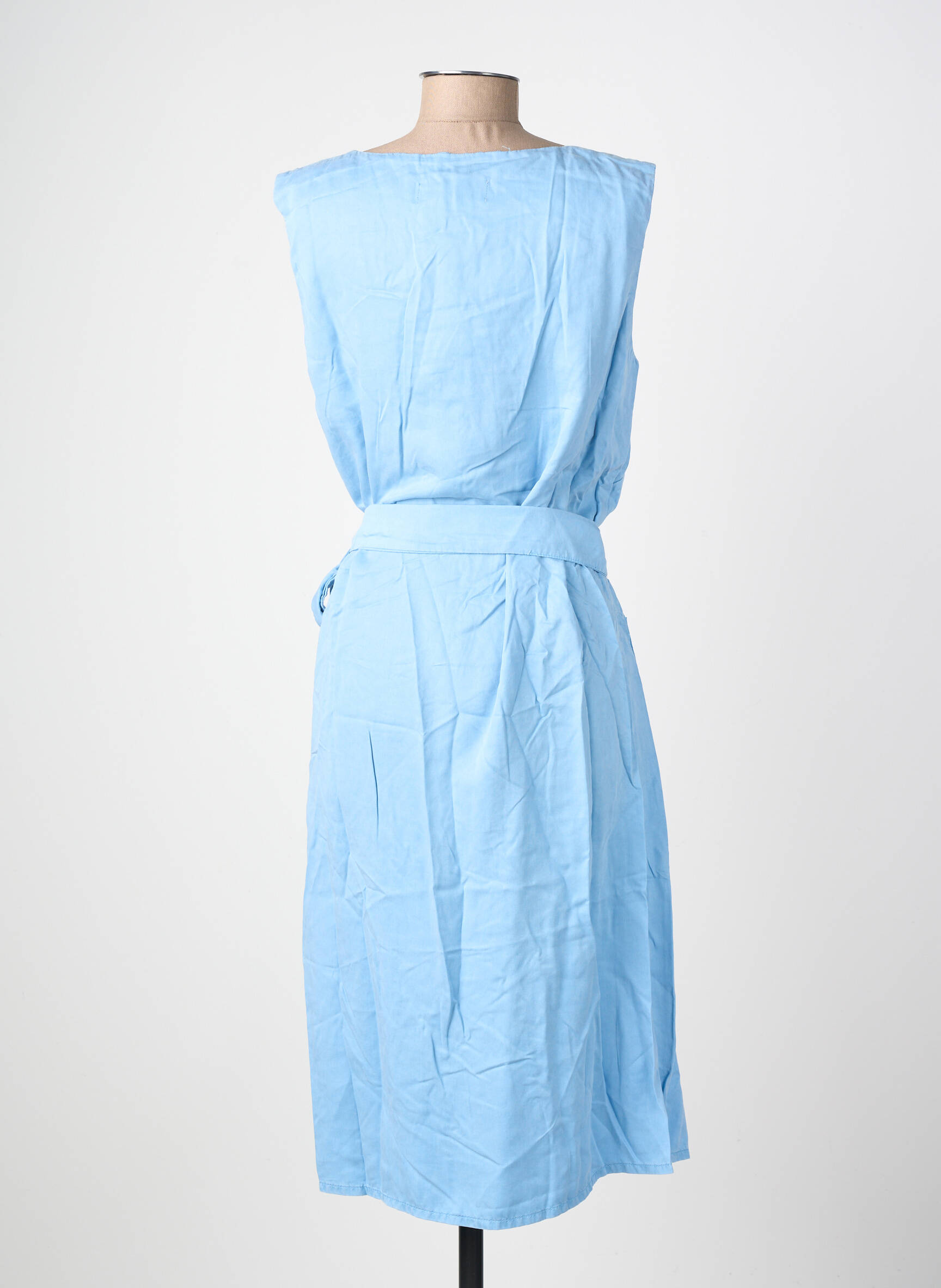 Robe mi-longue sans manche sans manche bleu COUTURIST femme