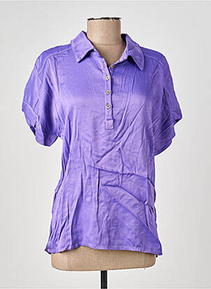 Blouse manches courtes violet COUTURIST femme