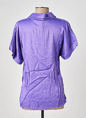 Blouse manches courtes violet COUTURIST femme