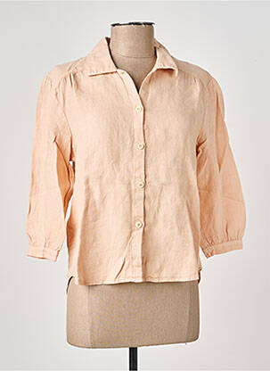 Chemisier coupe cintrée manches longues rose COUTURIST femme