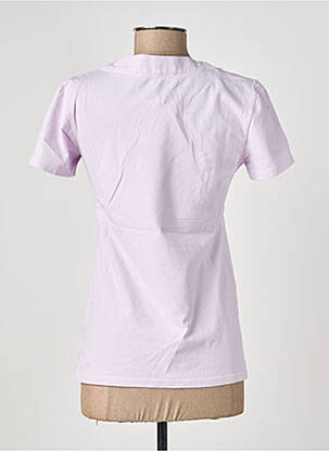 T-shirt col v manches courtes violet COUTURIST femme
