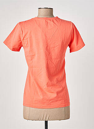 T-shirt stretch manches courtes orange COUTURIST femme