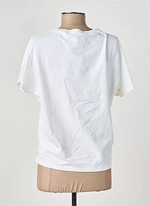 T-shirt stretch manches courtes blanc COUTURIST femme