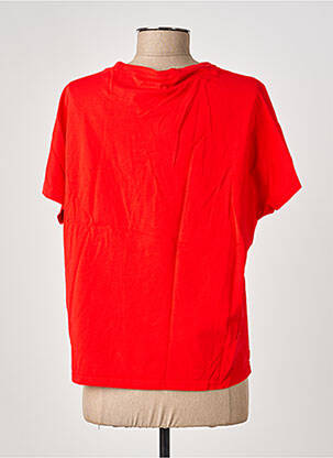 T-shirt stretch manches courtes rouge COUTURIST femme