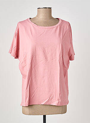 T-shirt stretch manches courtes rose COUTURIST femme