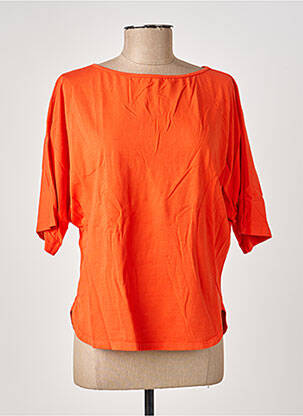 T-shirt manches 3/4 manches 3/4 orange COUTURIST femme