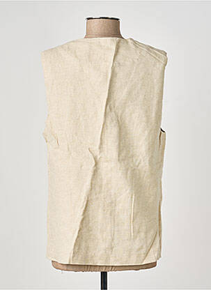 Gilet sans manche coupe cintrée beige COUTURIST femme