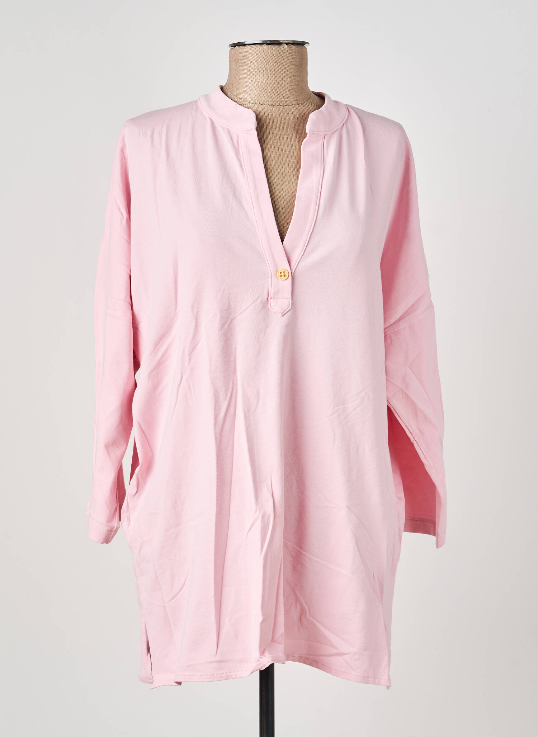 Tunique manches longues manches longues rose COUTURIST femme