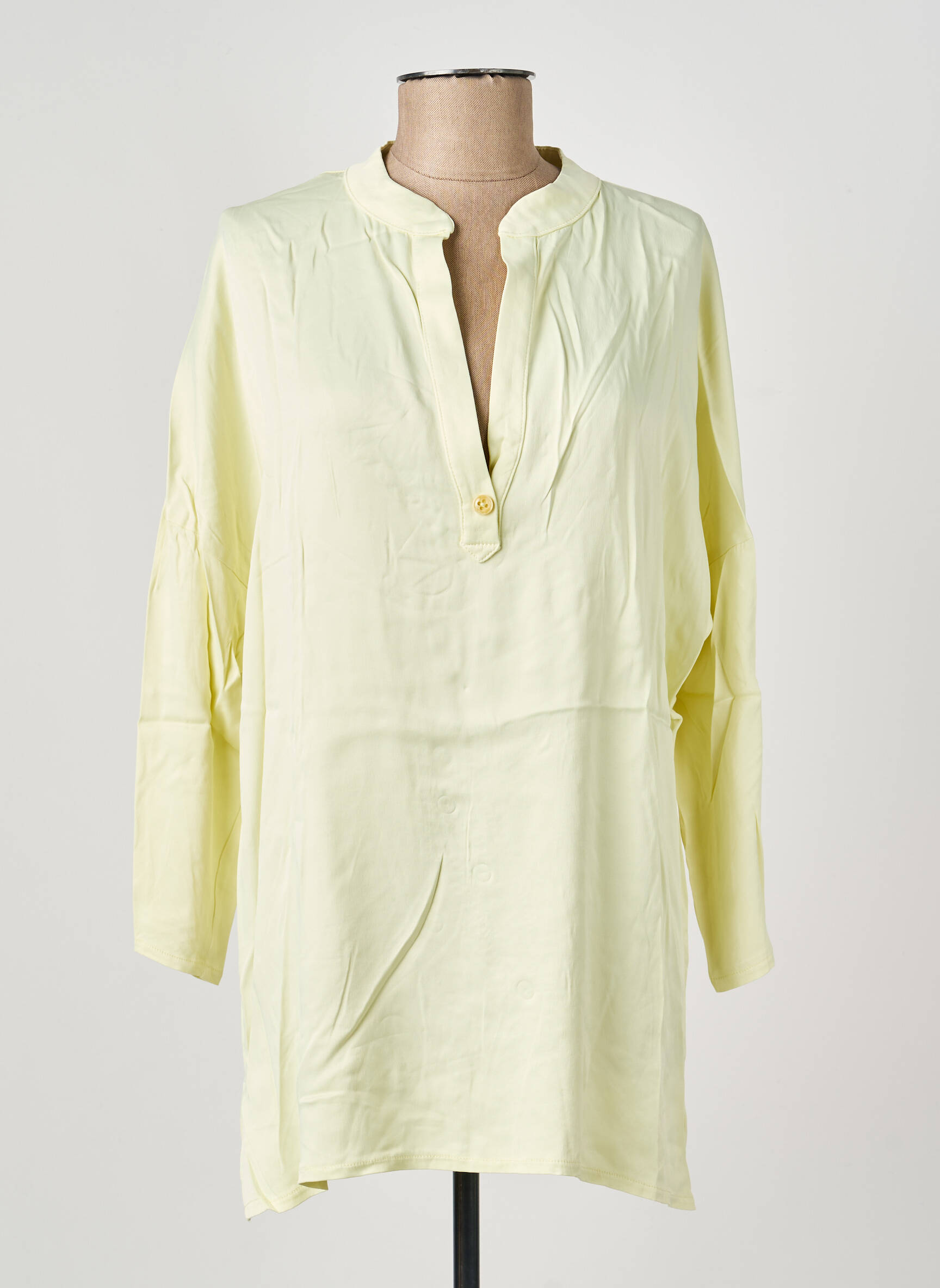 Tunique manches longues manches longues jaune COUTURIST femme