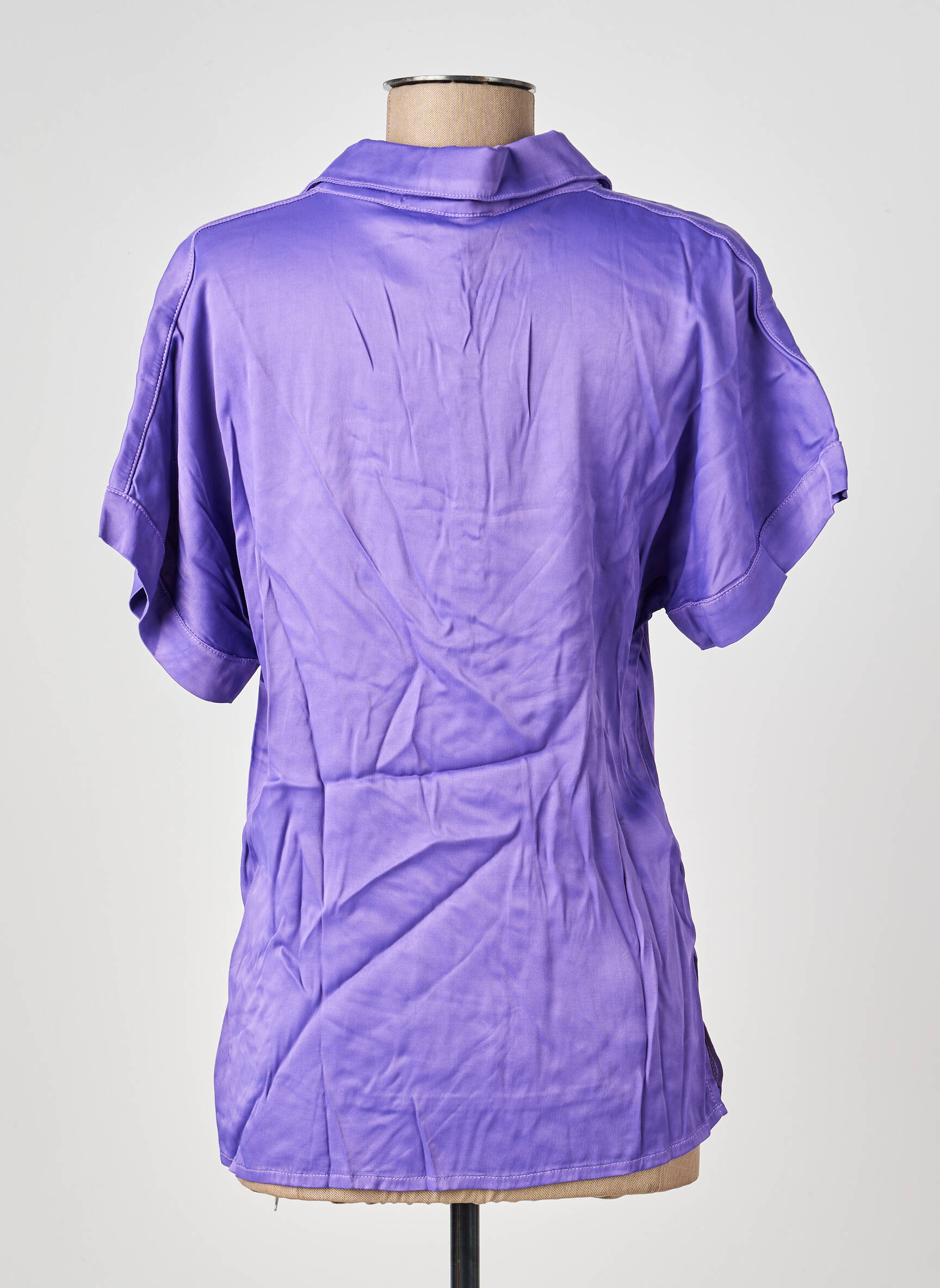 Blouse manches courtes violet COUTURIST femme