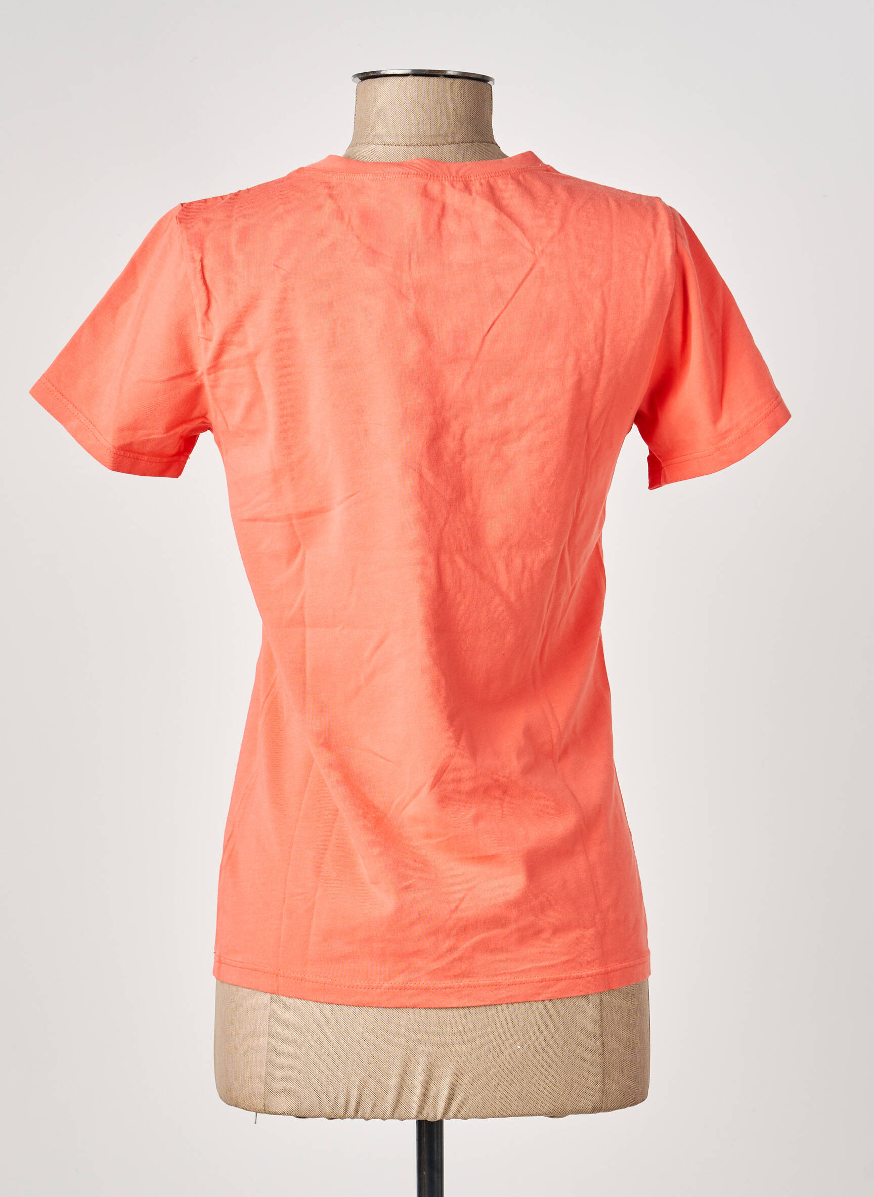 T-shirt stretch manches courtes orange COUTURIST femme