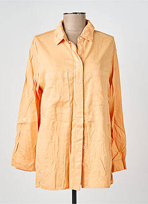 Chemisier coupe cintrée manches longues orange COUTURIST femme