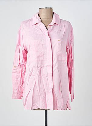 Chemisier coupe cintrée manches longues rose COUTURIST femme