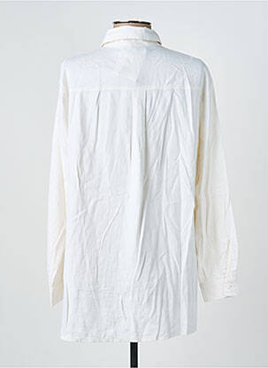 Chemisier coupe cintrée manches longues blanc COUTURIST femme