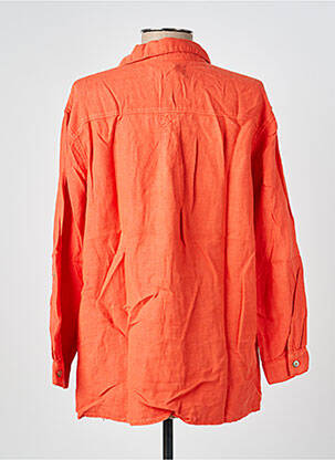 Chemisier coupe droite manches longues orange COUTURIST femme