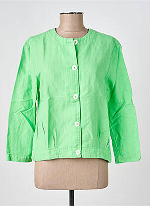 Veste casual col rond vert COUTURIST femme