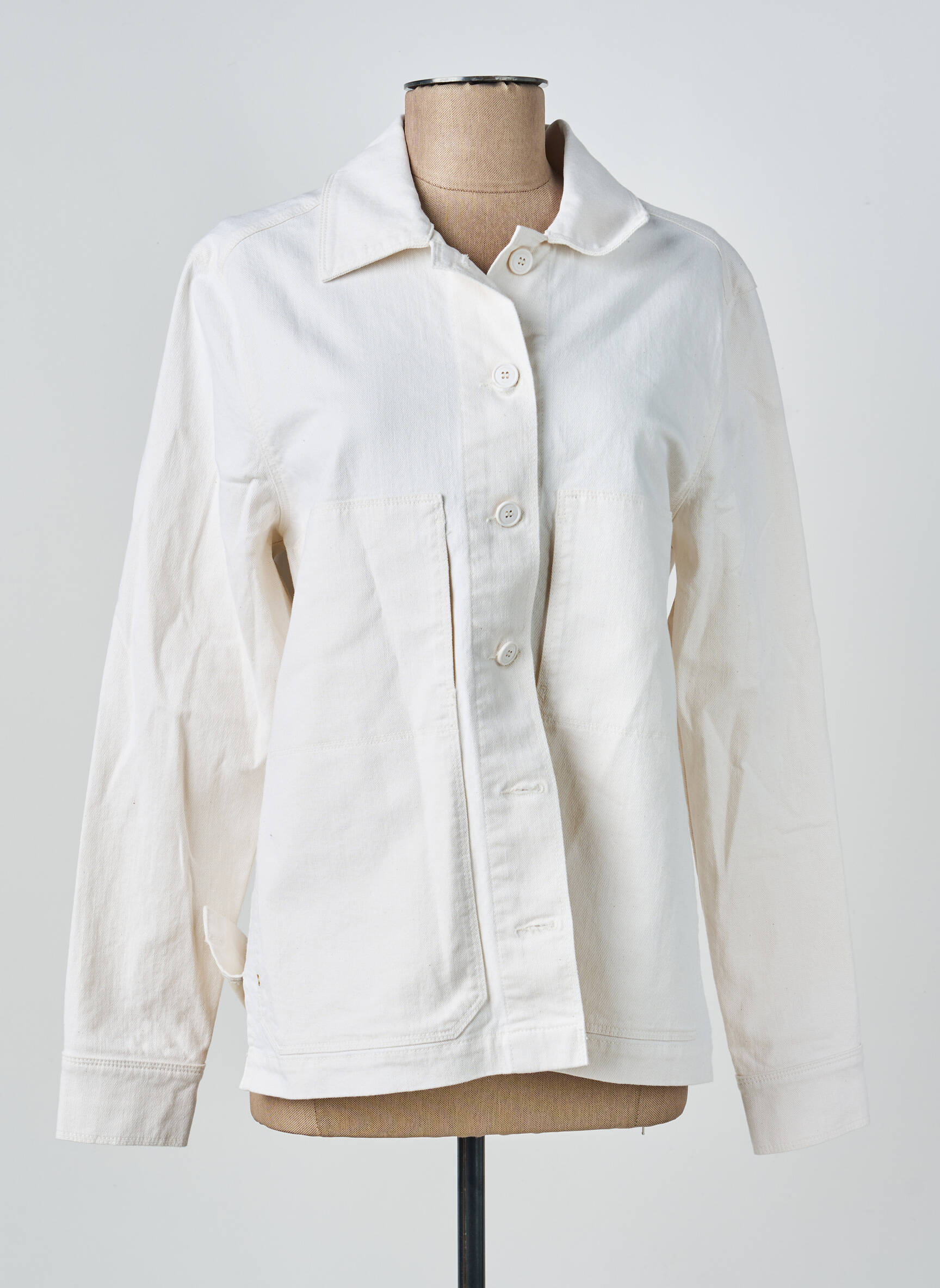 Veste casual coupe droite beige COUTURIST femme