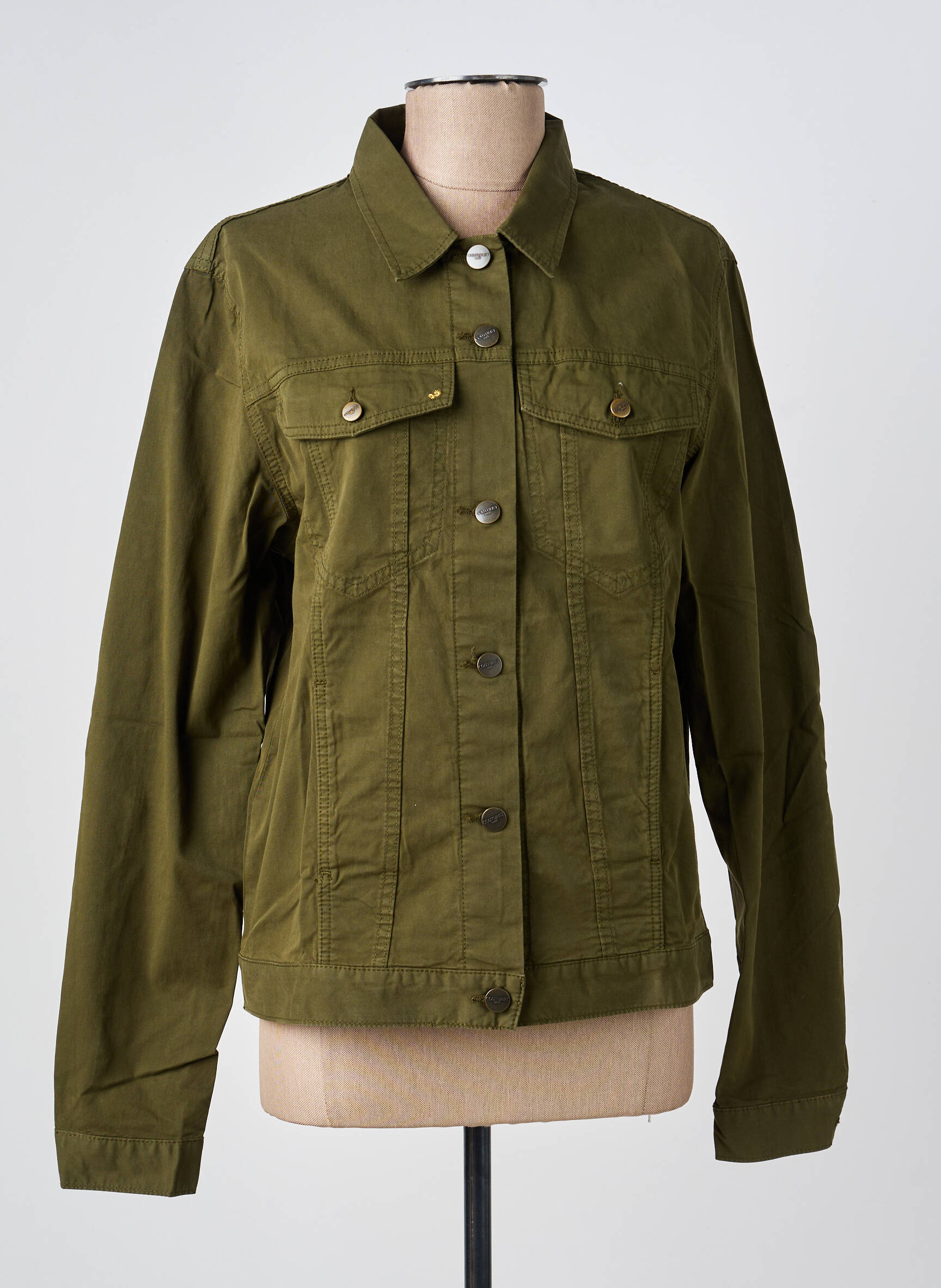 Veste casual poches vert COUTURIST femme