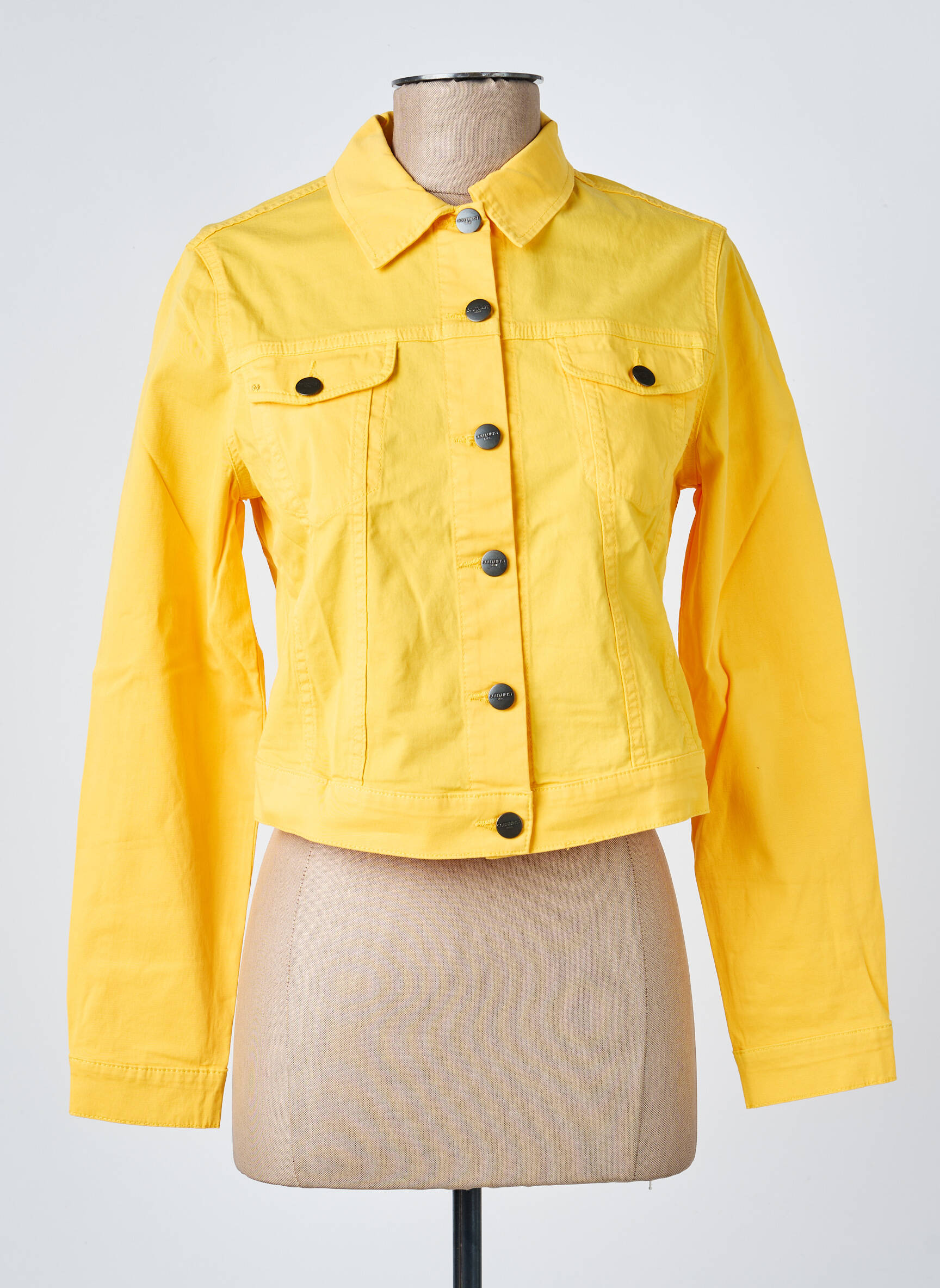 Veste casual poches jaune COUTURIST femme