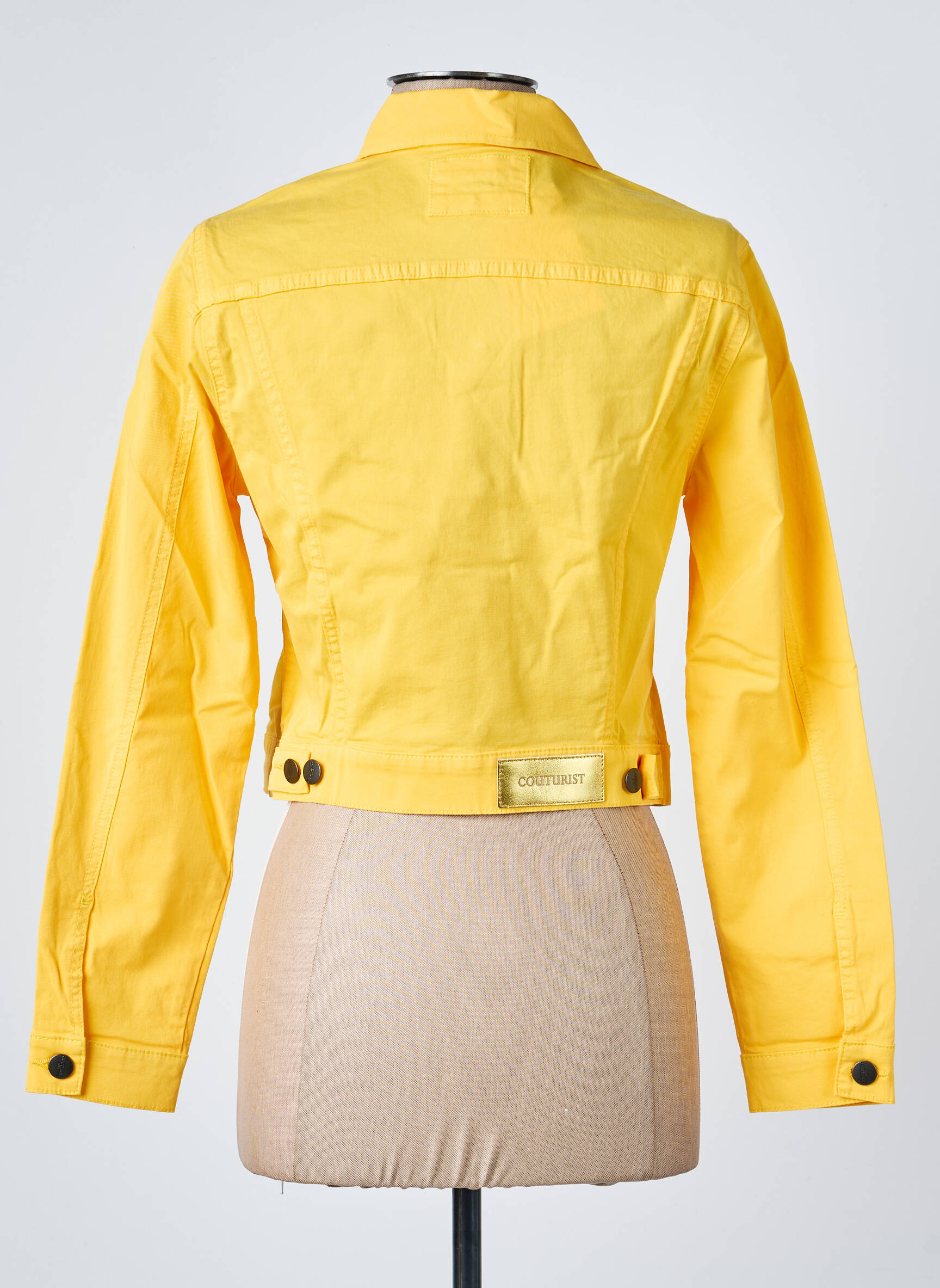 Veste casual poches jaune COUTURIST femme