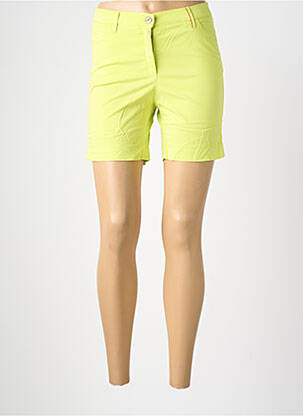 Short fermeture zippée sous rabat boutonné taille normale vert COUTURIST femme