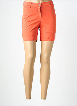Short fermeture zippée sous rabat boutonné taille normale orange COUTURIST femme