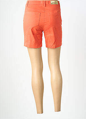 Short fermeture zippée sous rabat boutonné taille normale orange COUTURIST femme