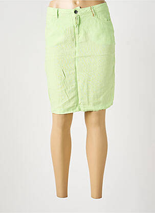 Jupe mi-longue coupe droite vert COUTURIST femme