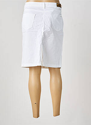 Jupe mi-longue coupe droite blanc COUTURIST femme